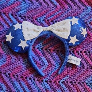 Disney Parks Blue Sequin Headband